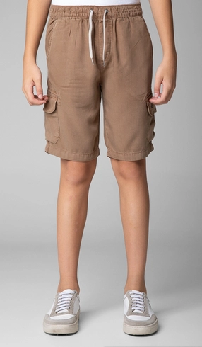 Bermuda Tencel Bolso Cargo