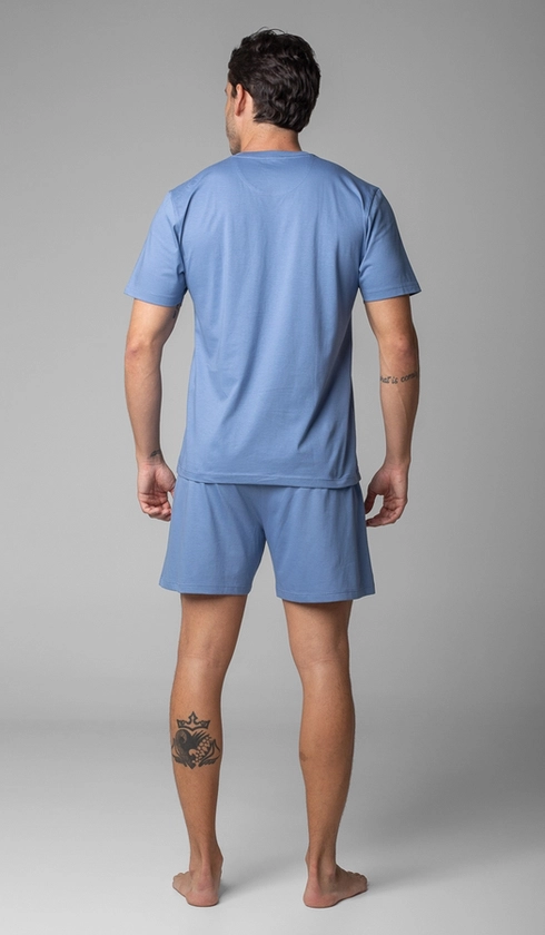 Pijama Curto Gola V Importado