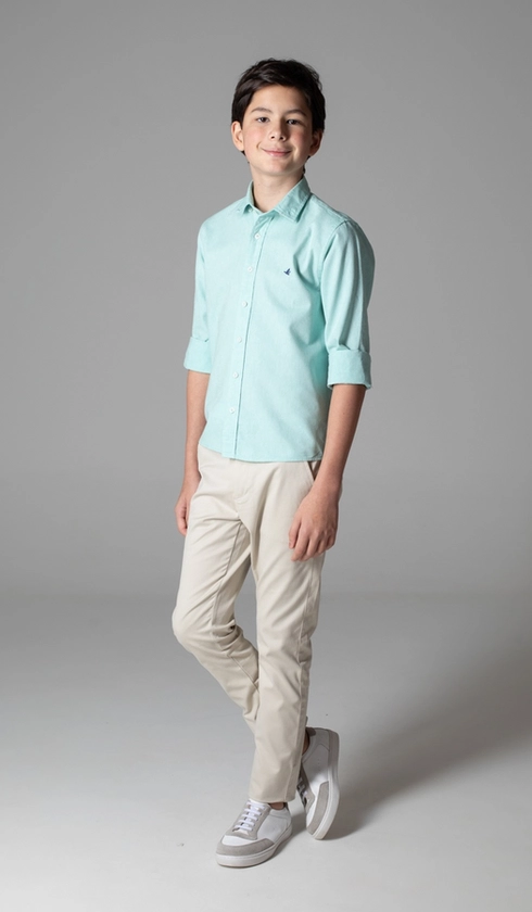 Camisa Manga Longa Oxford Button Down