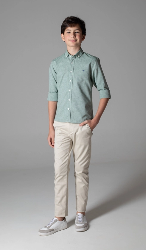 Camisa Manga Longa Oxford Button Down