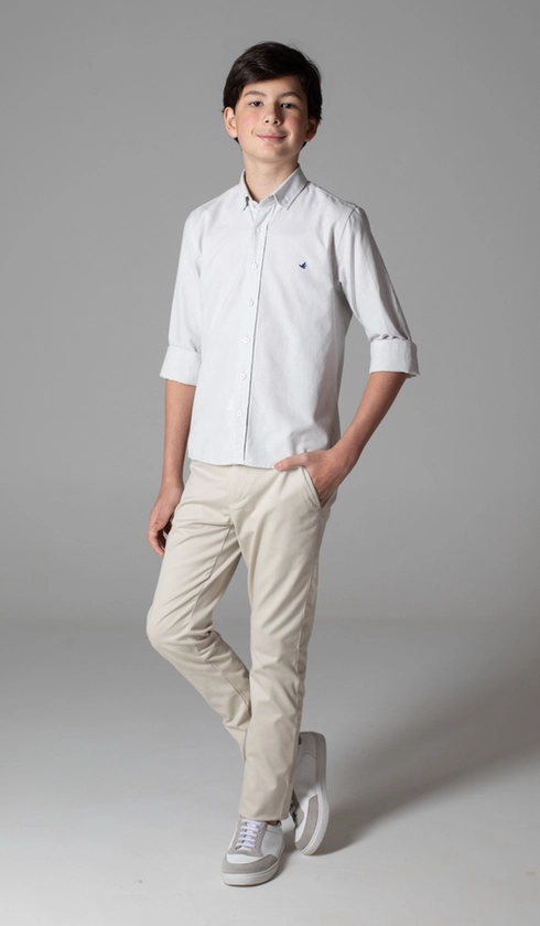Camisa Manga Longa Oxford Button Down