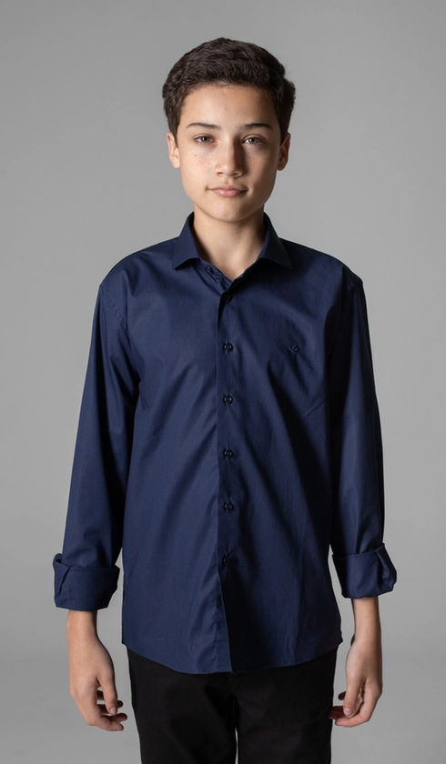 Camisa Social Básica Manga Longa