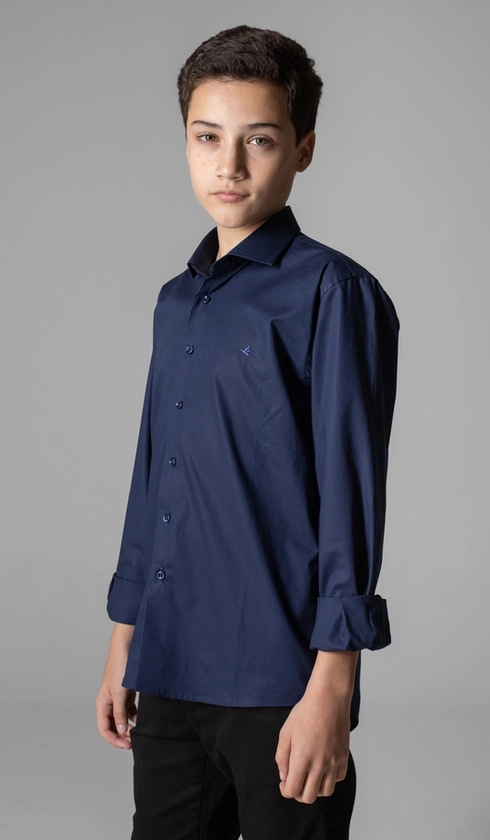 Camisa Social Básica Manga Longa