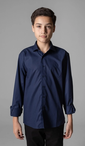 Camisa Social Básica Manga Longa