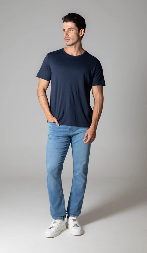Calça Jeans 5 Bolsos Slim