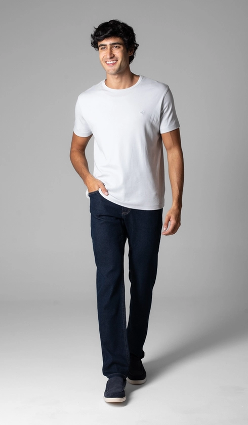 Calça Jeans 5 Bolsos Slim