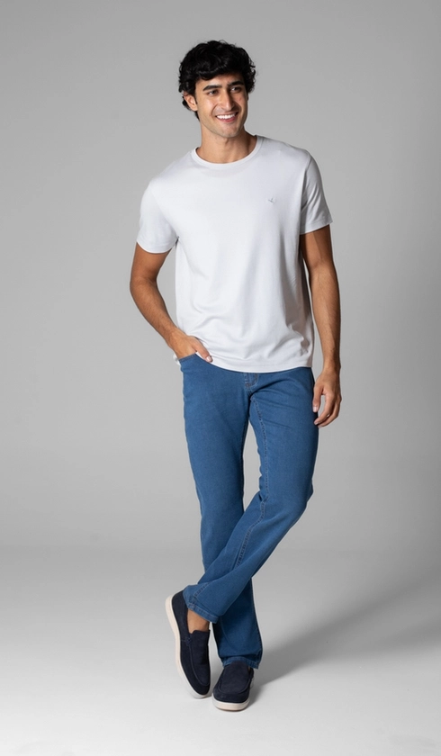 Calça Jeans 5 Bolsos Slim