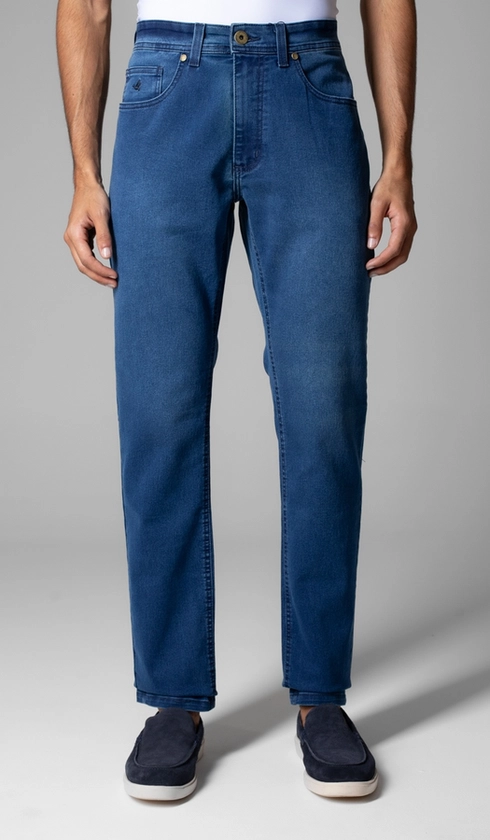 Calça Jeans 5 Bolsos Slim