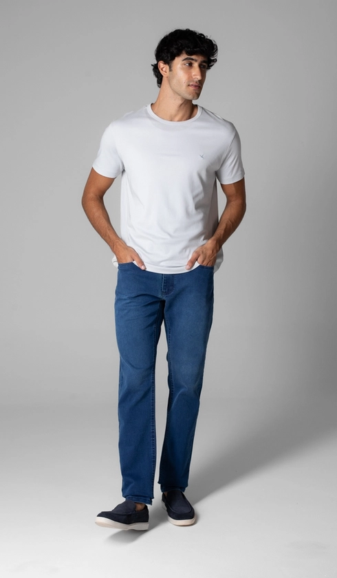 Calça Jeans 5 Bolsos Slim