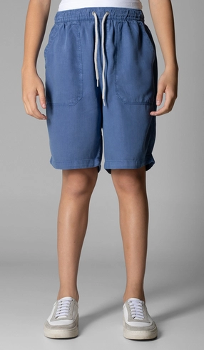 Bermuda Tencel Bolso Frontal