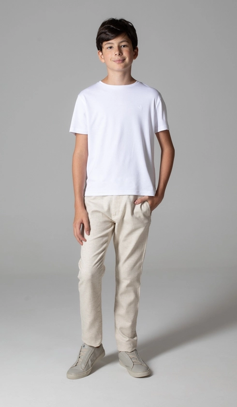 Calça Chino Linho Misto