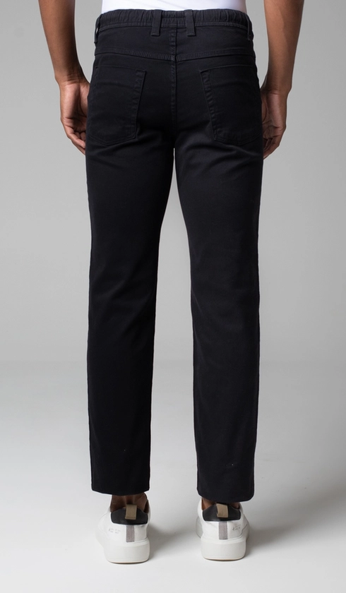 Calça Sarja 5 Bolsos Color Elástico e Corda