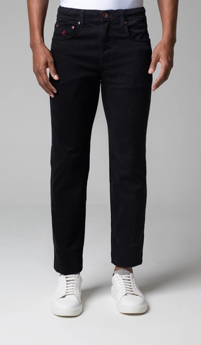 Calça Sarja 5 Bolsos Color Elástico e Corda