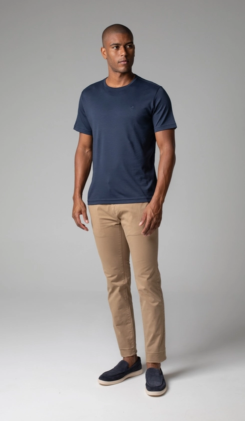 Calça Sarja Bolso Faca Slim Tec Espanhol