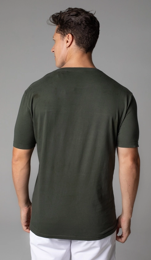 T-Shirt Manga Curta Gola Careca Lisa Reativa