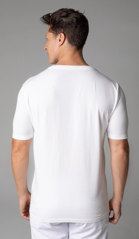 T-Shirt Manga Curta Gola Careca Lisa Reativa