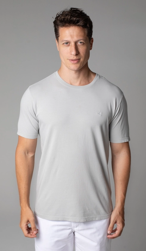 T-Shirt Manga Curta Gola Careca Lisa Reativa