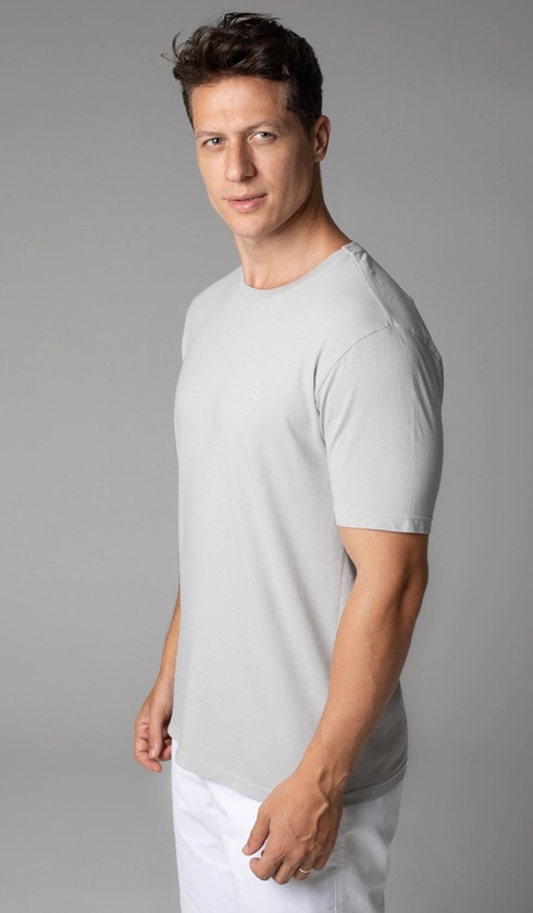 T-Shirt Manga Curta Gola Careca Lisa Reativa