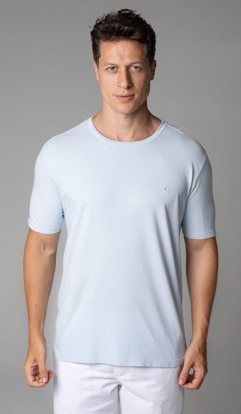 T-Shirt Manga Curta Gola Careca Lisa Reativa
