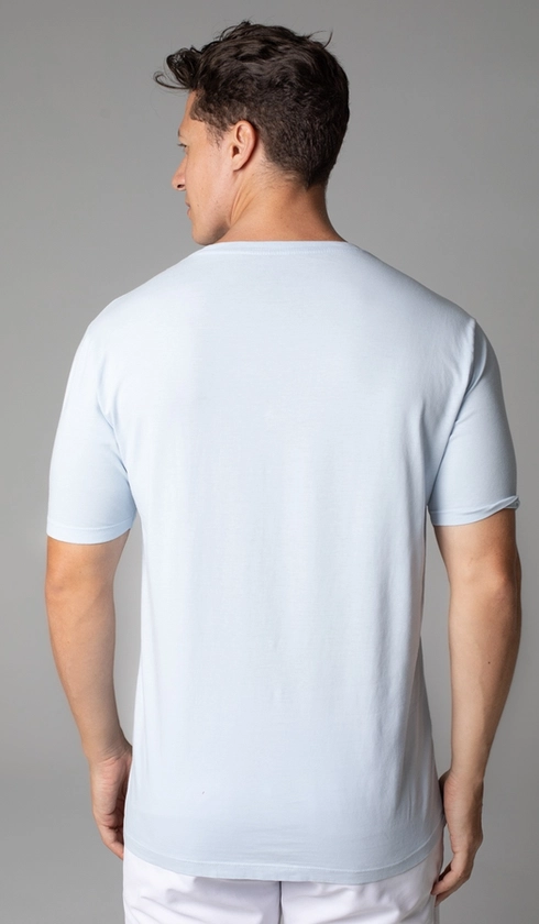T-Shirt Manga Curta Gola Careca Lisa Reativa