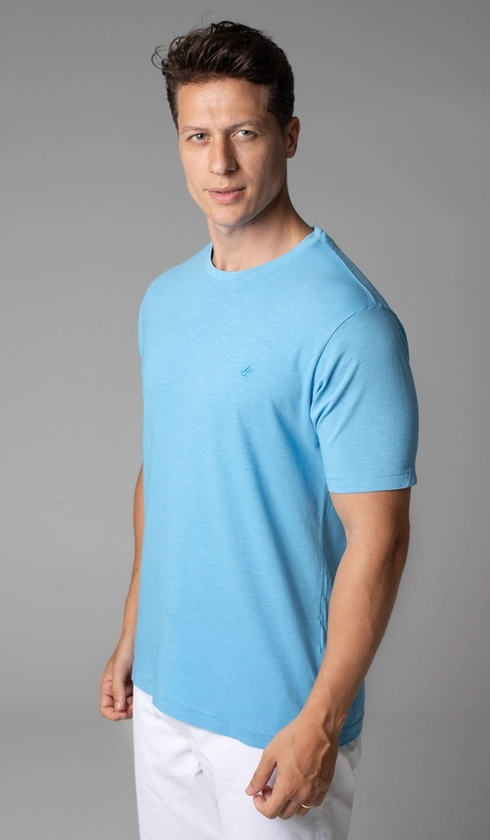T-Shirt Manga Curta Gola Careca Lisa Reativa