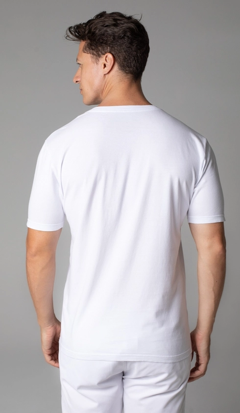 T-Shirt Manga Curta Gola Careca Lisa Reativa
