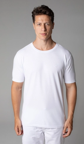 T-Shirt Manga Curta Gola Careca Lisa Reativa