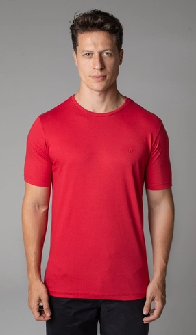 T-Shirt Manga Curta Gola Careca Lisa Exclusive Cotton