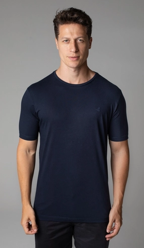 T-Shirt Manga Curta Gola Careca Lisa Exclusive Cotton