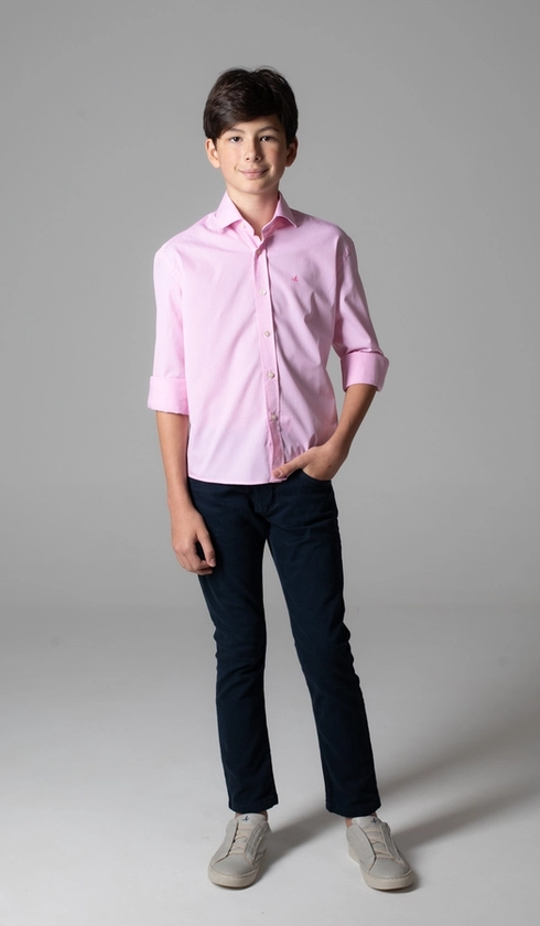 Camisa Manga Longa Casual Xadrez
