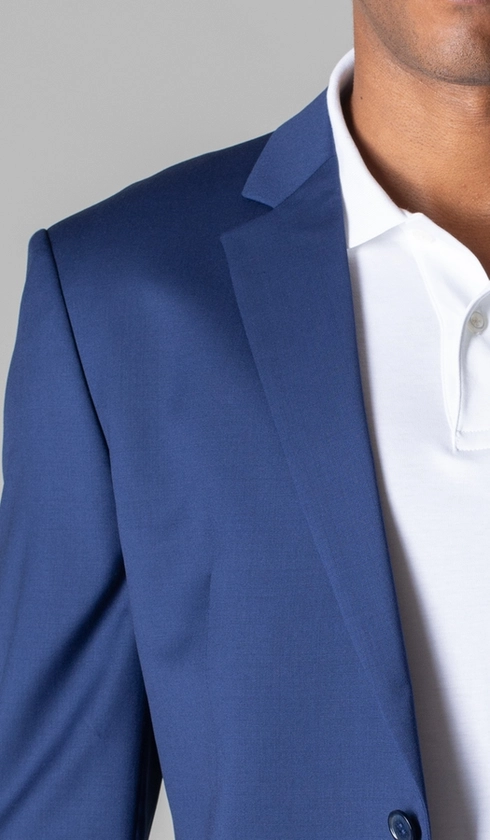 Terno Super 120 Slim Liso com Stretch Gold