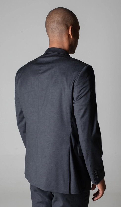 Terno Super 120 Slim Liso com Stretch Gold