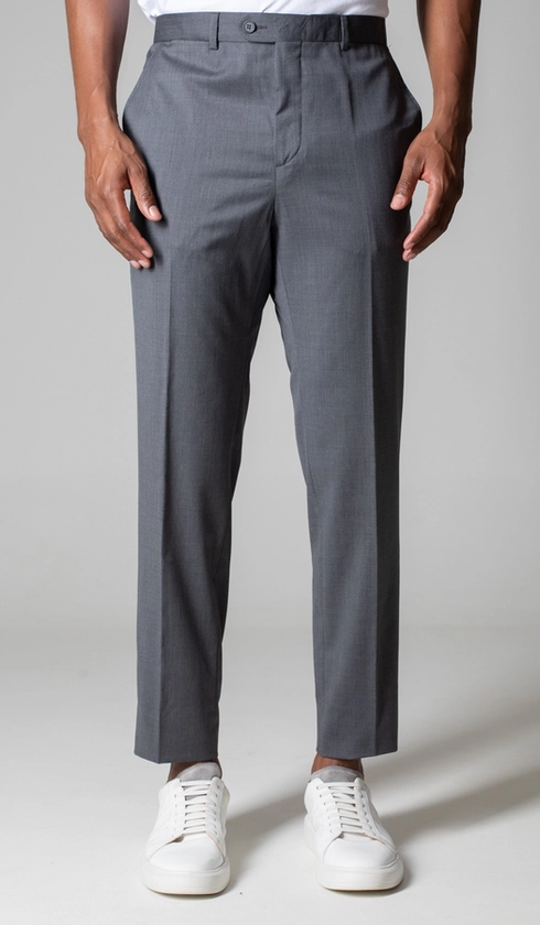 Terno Super 120 Slim Liso com Stretch Gold