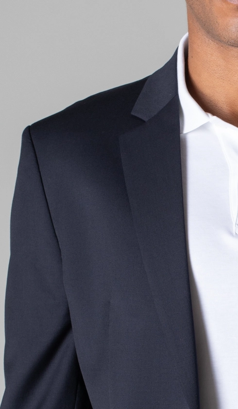 Terno Super 120 Slim Liso com Stretch Gold