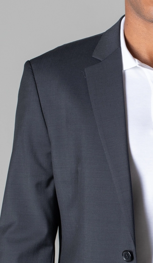 Terno Super 120 Slim Liso com Stretch Gold