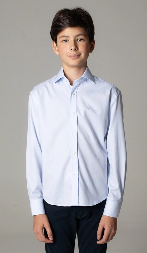 Camisa Social Manga Longa Falso Liso