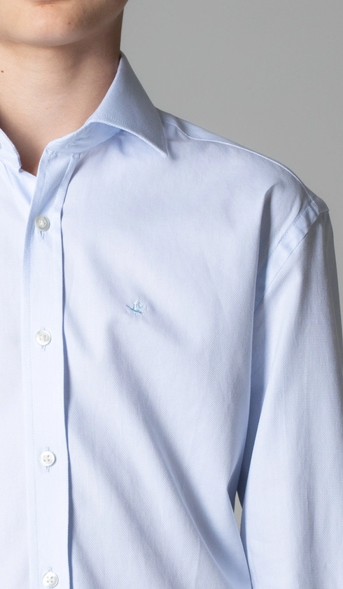 Camisa Social Manga Longa Falso Liso