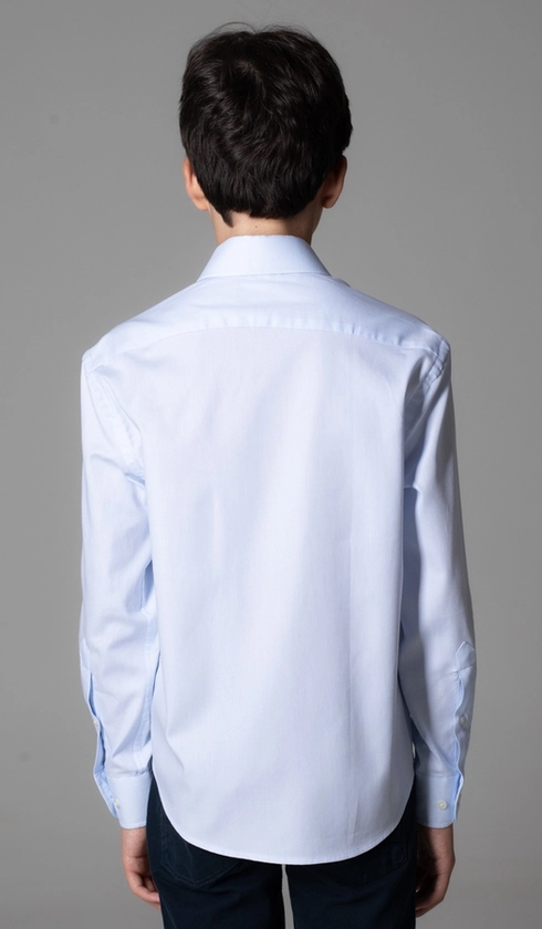 Camisa Social Manga Longa Falso Liso