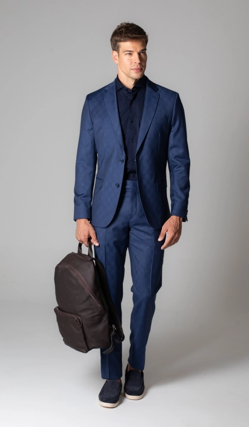 Terno Xadrez Slim Brooksgold