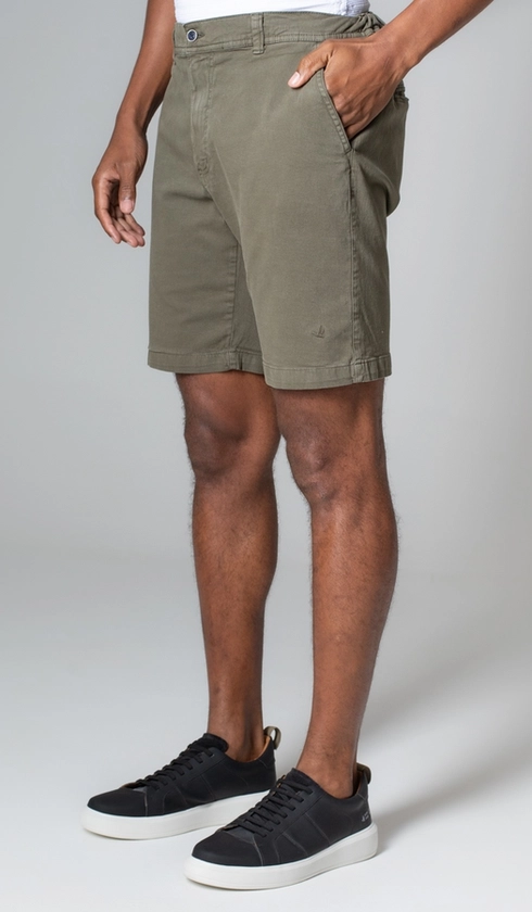 Bermuda Sarja Bolso Faca 1/2 Elástico