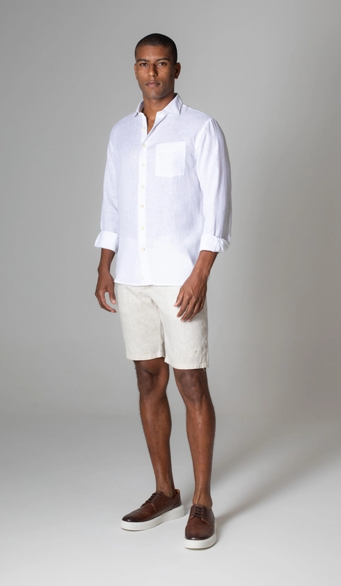 Bermuda Linho Bolso Faca