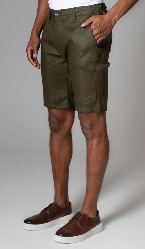 Bermuda Linho Bolso Faca