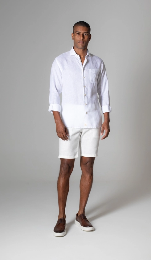 Bermuda Linho Bolso Faca