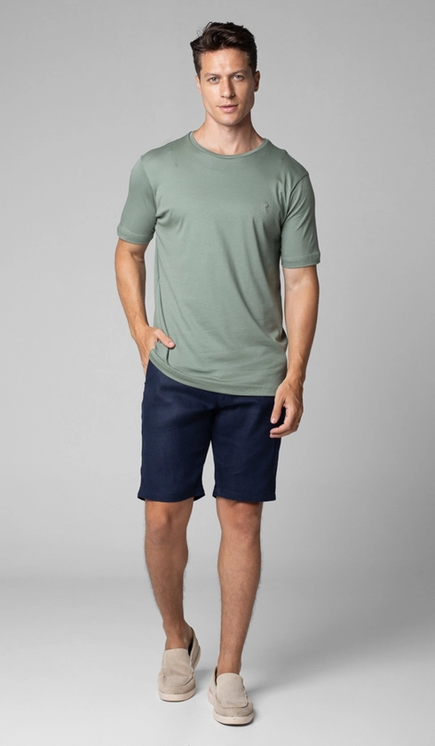 Bermuda Linho Bolso Faca