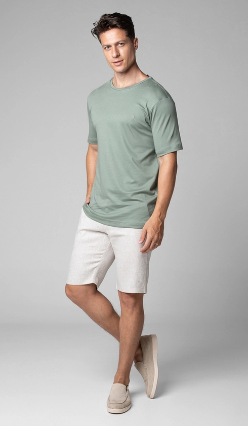 Bermuda Linho Bolso Faca