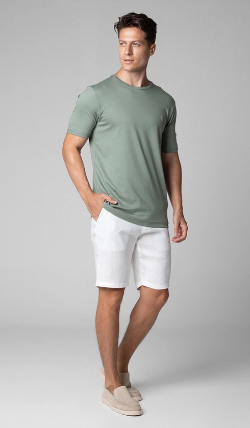 Bermuda Linho Bolso Faca