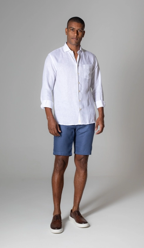 Bermuda Linho Bolso Faca