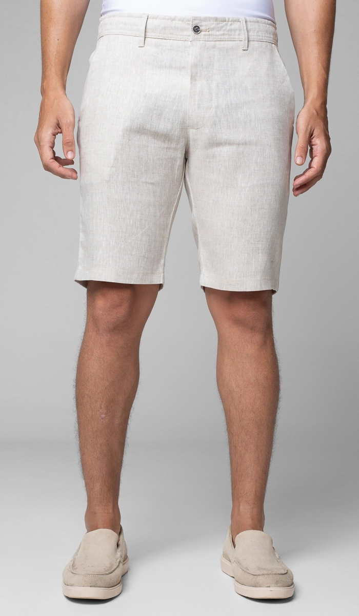 Bermuda Linho Bolso Faca — Brooksfield