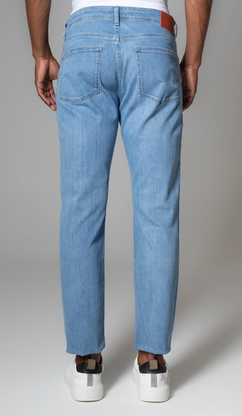 Calça Jeans 5 Bolsos Slim Blue