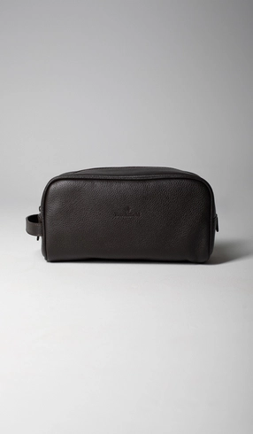 Necessaire Couro Zíper com Alça
